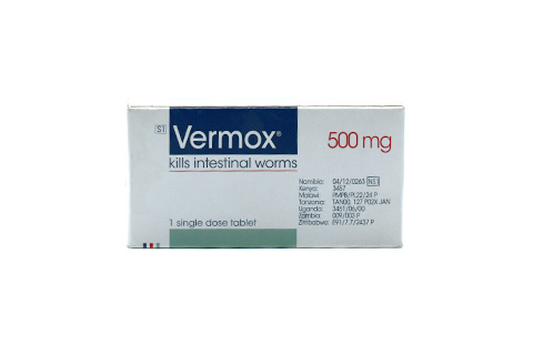 VERMOX 500 MG TABLETS photo