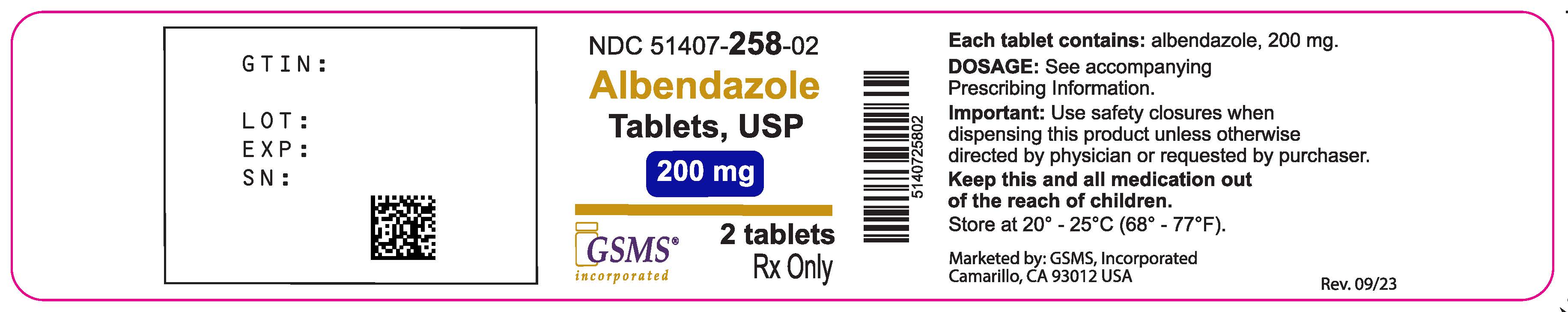albendazole reference