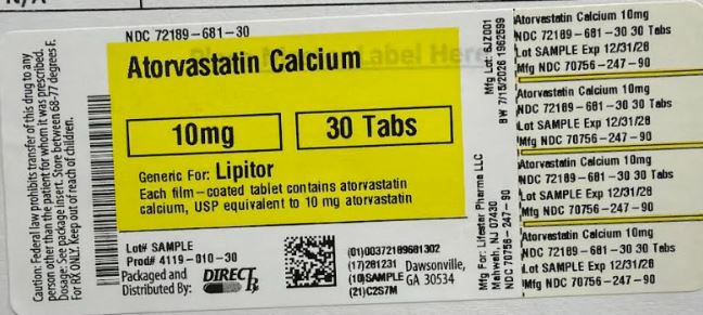 atorvastatin reference